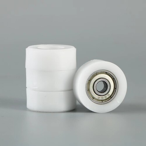 包胶包塑轴承内径6mm小轴承滑轮滚轮胶轮尼龙塑料 626zz轴承轮子