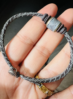 高光泰蜡925平安顺遂节节高升不怕水不掉色手绳手链男女闺蜜礼物