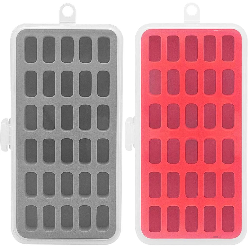 30 Grid Bobbin Storage Boxes Empty Plastic Thickened Sponge