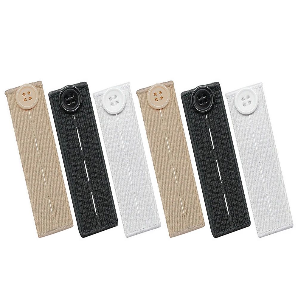6 PCS/Set Belt Tight Trousers Jeans Waist Extenders For Pant