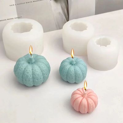 Halloween Pumpkin Silicone Mold 3D pumpkin Candle Soap plast