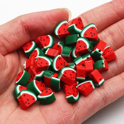 20/50/100pcs Watermelon Shape Polymer Clay Handmade Spacer L