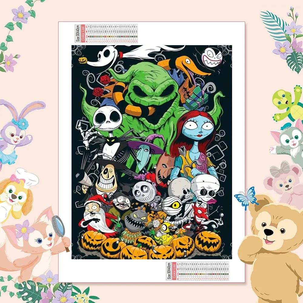 Cartoon Diamond Painting The Nightmare Before Christmas Mosa