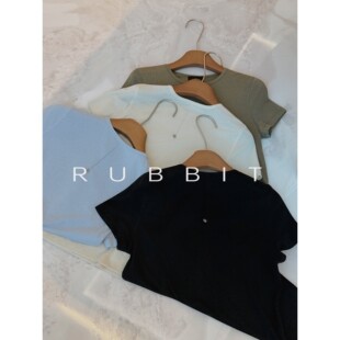 巨舒服软麻莱赛尔小贝壳正肩短袖 常规款 T恤上衣 CHIC四季 RUBBIT