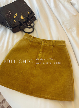 RUBBIT 气质减龄短裙子高腰显瘦半裙裙裤女 防走光