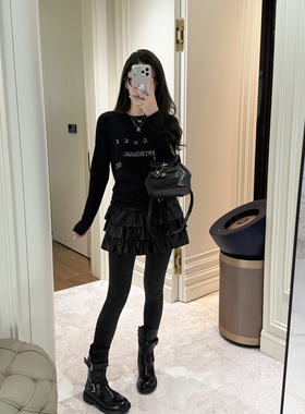 RUBBIT‘轻奢衣橱’细腻植鞣小羊皮重工手剪蛋糕短裙半裙气质裙裤