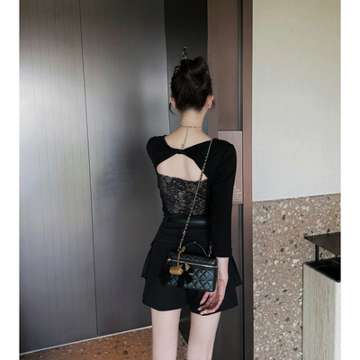 撩人正肩显瘦T恤美背上衣