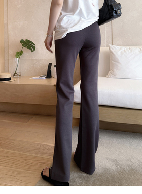 RUBBIT 闭眼入 显腿长纸片人垂感长裤 腰细腰提臀微喇休闲运动裤