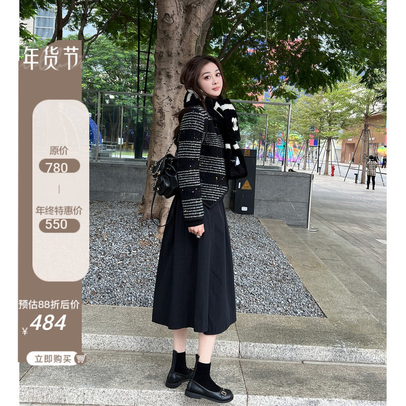 RUBBIT冬季新品 羊毛麻花小香条纹毛呢外套女 时尚复古温暖大衣,女装/女士精品,短外套,淘宝优惠券,粉丝福利购,淘宝优惠卷