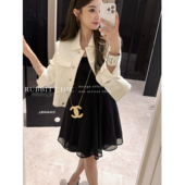 连衣裙 RUBBIT永恒小黑裙 小重工掐腰显瘦修身 A摆party聚餐连衣裙