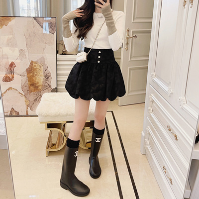 rubbitchic短裙花苞裙