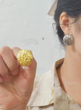 ChangGe Studio 欧美ins潮耳环小众设计感轻耳扣气质冷淡风耳钉个