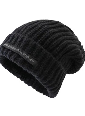 帽子大头围显脸小秋冬款韩版ins百搭时尚毛线帽宽松保暖针织帽