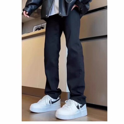 美式直筒垂感修身系水洗做旧废土风F21-ZY740 FDW-JW909