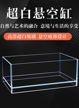 ADA同款悬空悬浮设计桌面生态超白缸坨草水草造景低成本视觉更棒