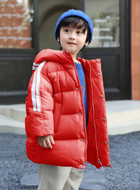 宝宝羽绒服男童中长款2024冬新款儿童羽绒服女童1-3-6-8岁23812