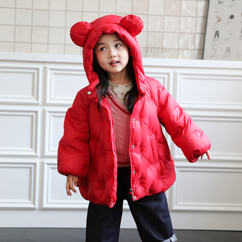 宝宝羽绒服中长款90绒2024冬季新品1-3-6-8岁女童羽绒服小童23109