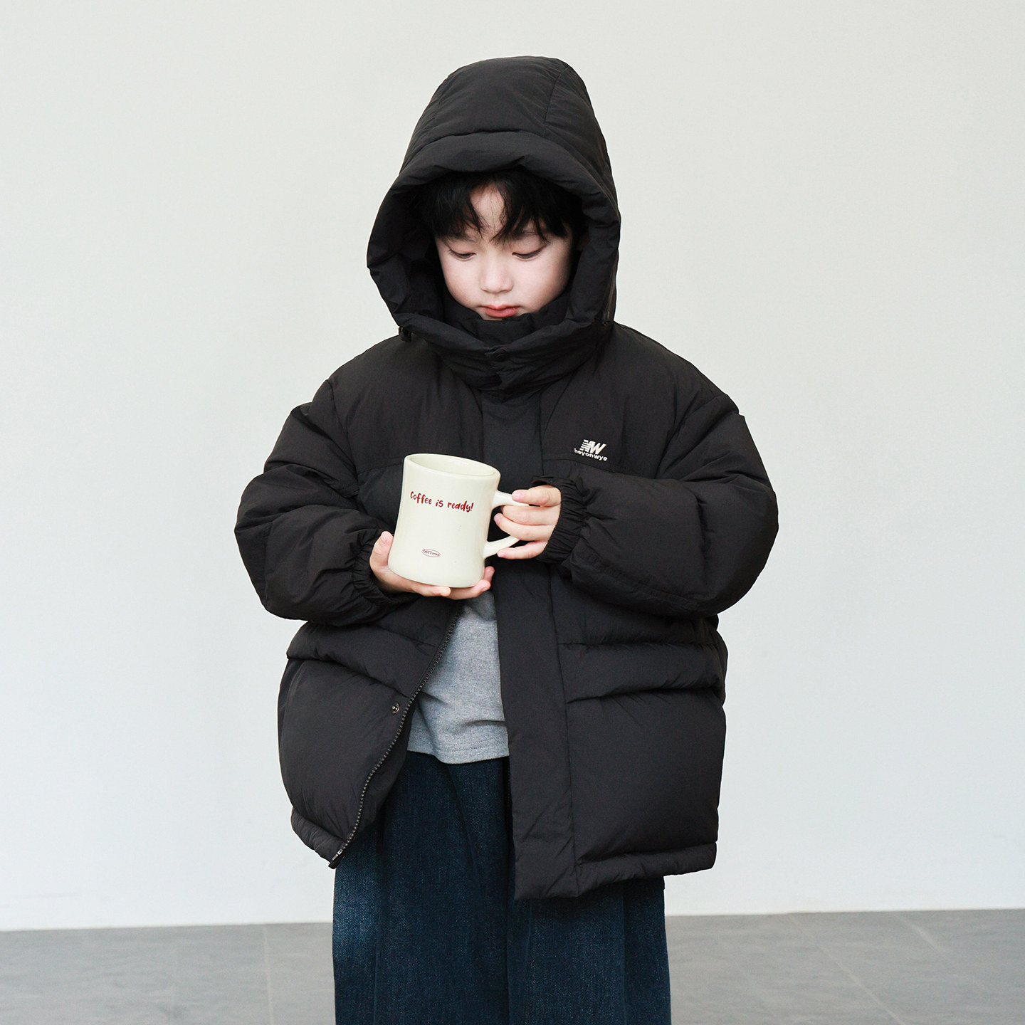 HeyonWye儿童羽绒服男童加厚2026冬季新款中大童亲子装女童羽绒服