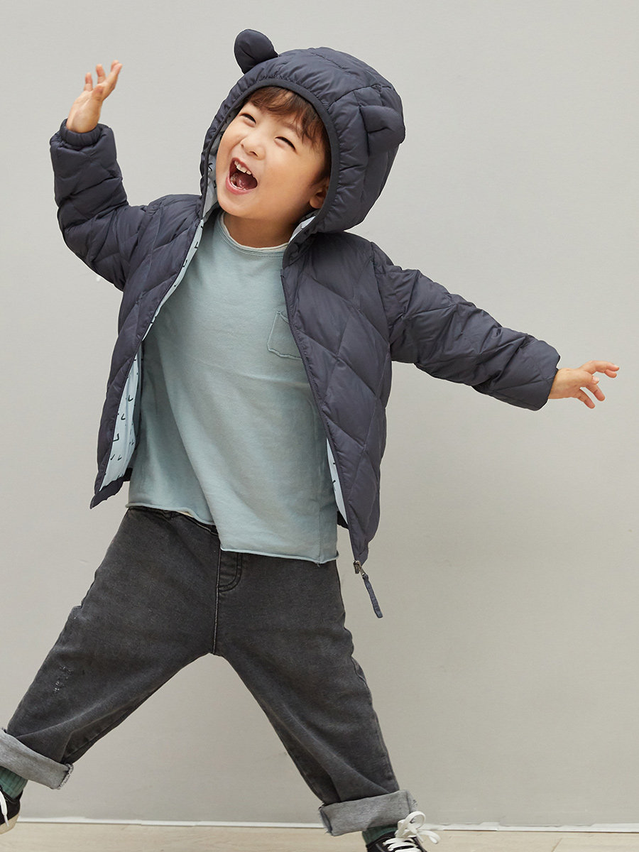 Children's light and thin down jacket girls and boys new foreign style children's baby light and thin autumn children's clothing jacket