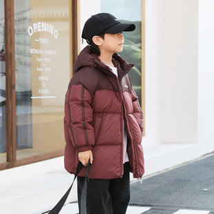 儿童羽绒服女童90绒外套23871 新款 男童羽绒服中长款 加厚2024冬季