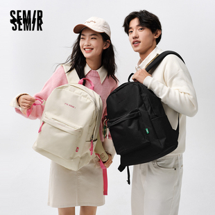 森马双肩包男2024新款校园休闲情侣背包大容量通勤书包防泼水包包