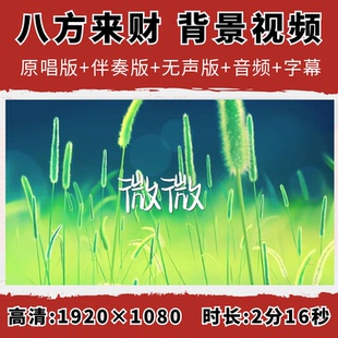 八方来财背景视频揽佬歌曲伴奏精品歌词live