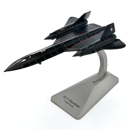 高档AF1 1侦/72/美空军SR-国71A黑鸟察机 SR71合金成品飞机模型12