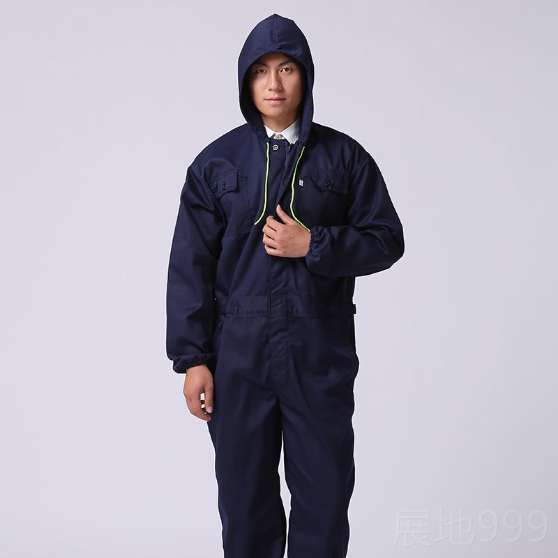 高档连体服连帽防耐服汽修服喷漆服脏搬运服无尘工车间防尘服护厂