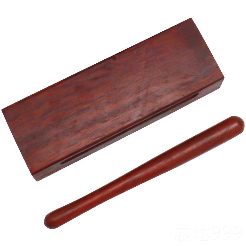 高档打击器 红木子 高低梆梆子戏曲梆子 乐双音音梆子红木木鱼乐