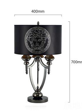 高档美式台灯客厅书卧室头灯欧式端床轻奢新古典房后现代轻奢台高