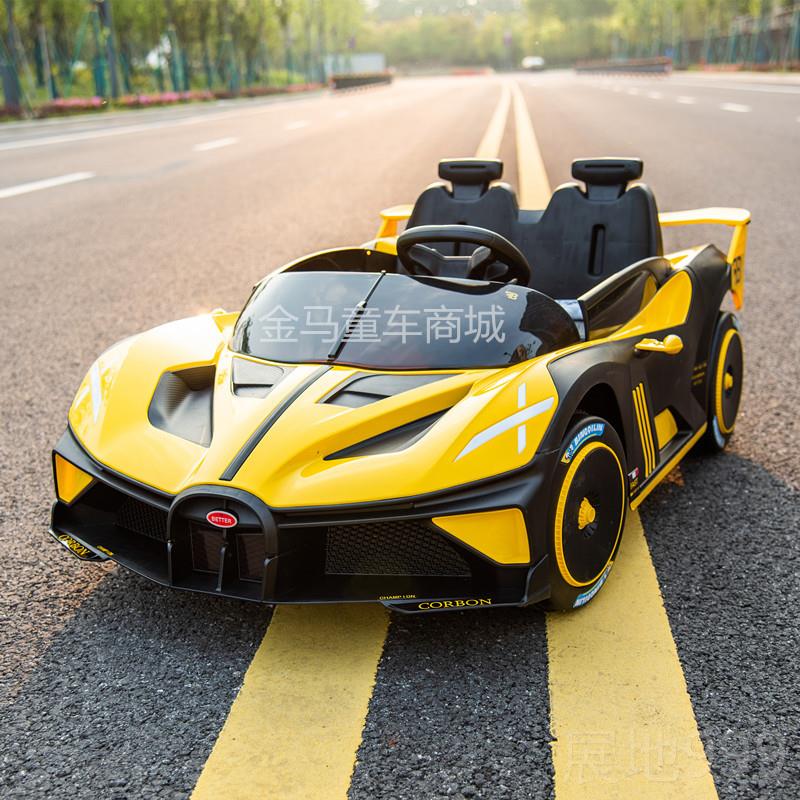 高档布加迪移童电动车漂卡丁车儿四轮汽车宝双宝可坐人玩具车大号