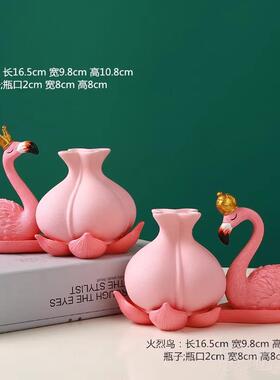 高档创意绿鹅萝水养培花瓶插玻璃器皿透明水鲜花花花盆鱼缸桌面天