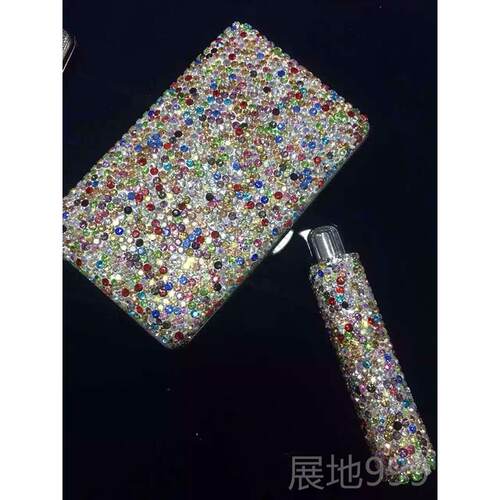 高档打新款DIY水钻创意高小档防风充气打机女式巧便携镶钻贴钻火