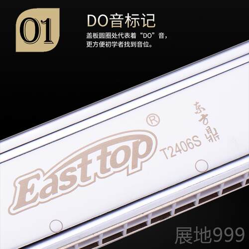 高档东方鼎T2406S加厚口2孔复德国音簧琴C调音A4BDEGF调成人演奏