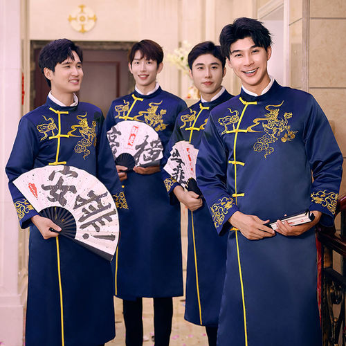 兄弟团中国风2026新款搞笑伴郎服