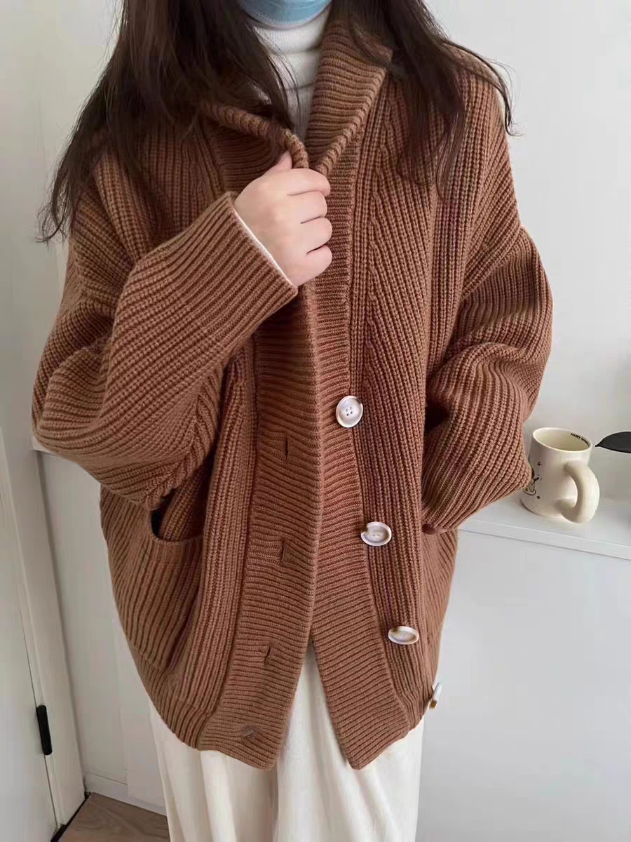 清仓亏本特卖很厚100纯羊毛加厚款开衫外套女款毛衣欧美范宽松版,女装/女士精品,毛衣,淘宝优惠券,粉丝福利购,淘宝优惠卷