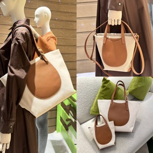 外单捡漏Toil帆布包托特包单肩斜挎包通勤大包手提购物袋水桶包