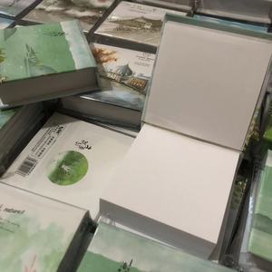 加厚200页空白纸 便签本可撕 硬壳正方形办公 小记事本随身留言本