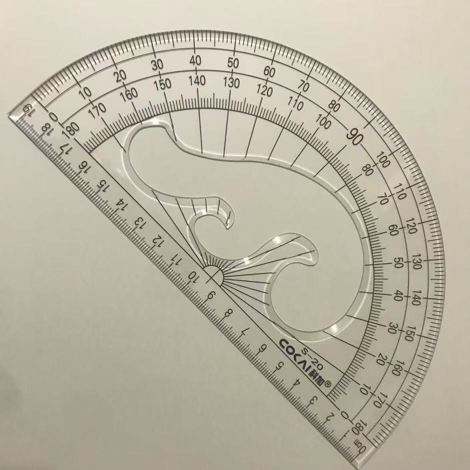 包邮大号量角器透明半圆量角器