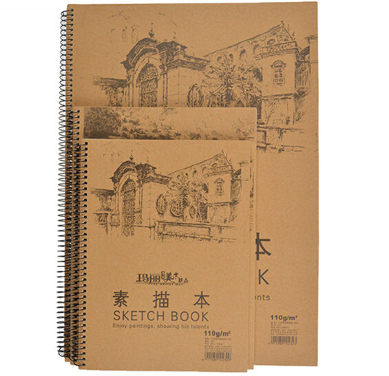 素描本美术本图画本线圈本素写本写生绘画本涂鸦本A4A3加厚纸张