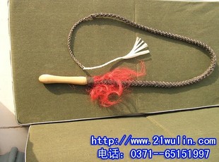 牧羊鞭 武术鞭 皮鞭 防身器材 蛇形软鞭(纯手工编制)长4米