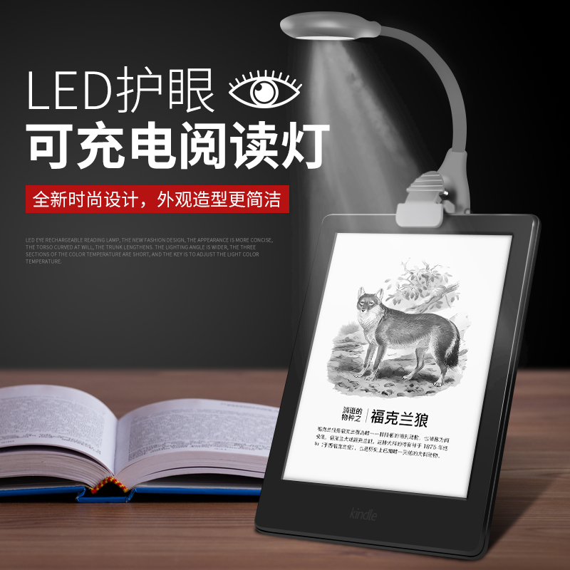 KindleÔĶÁµÆ558/658ßä¹¾ÈëÃÅ¿îµçÖ½ÊéͨÓÃÒ¹¶Á»¤ÑÛµÆUSB³äµç¿´Ê鵯ÎÞÆµÉÁ/À¶¹â/ºìÍâÎÞ¼¶µ÷¹âÈýÉ«µÆ¹â¶ÁÊ鵯