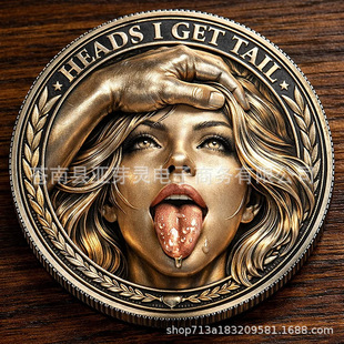 3D浮雕币跨境热销新款 可定美女 2026金属硬币250周年纪念币热卖