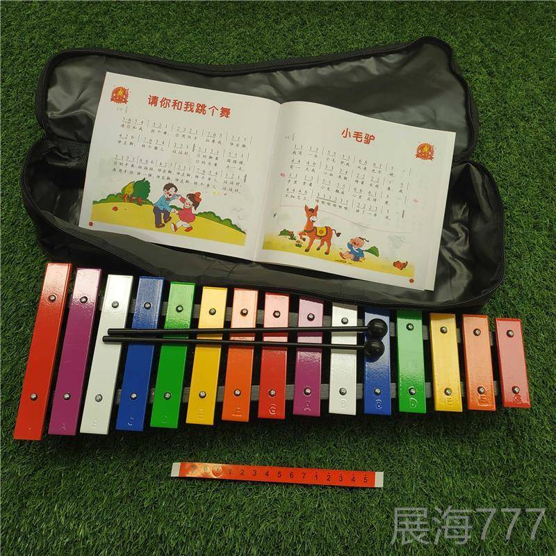 高档邮音准1音敲乐铝板琴打包琴儿童器001音5乐玩具手击琴木琴奥