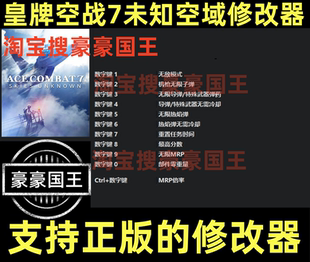 皇牌空战7未知空域 修改器 正版Steam单机辅助工具科技  不含游戏