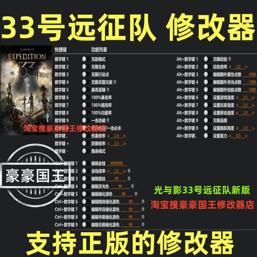 Steam光与影33号远征队修改器
