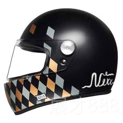正品葡萄牙NEXX X10R杜卡迪拿铁凯全旋摩托车头盔G 碳纤0维复古哈