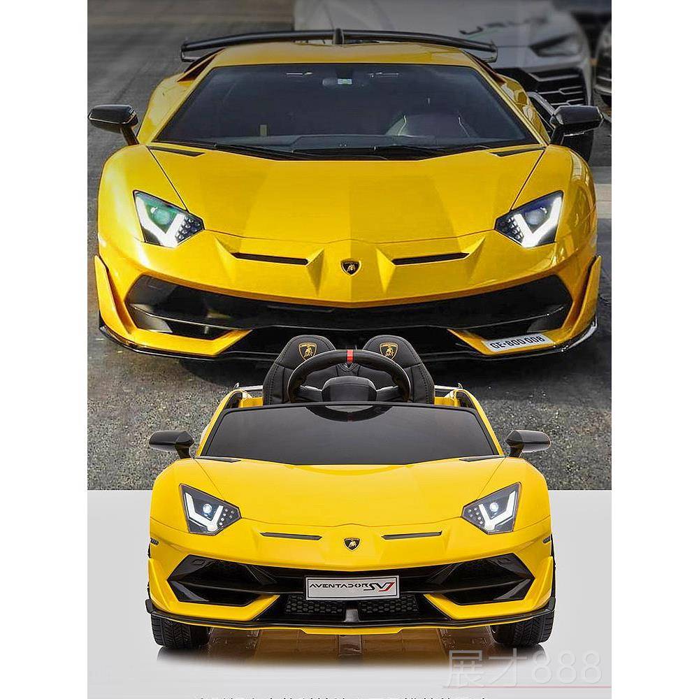 正品兰基尼儿童电动车四轮博四汽驱遥控宝宝电动车小孩玩具车带可