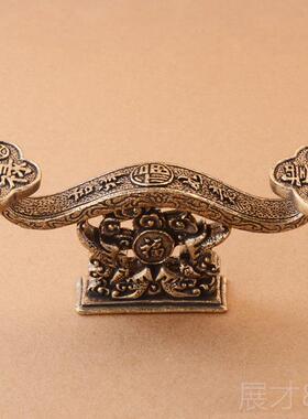 正品纯黄铜禄如意饰品家居办寿福公桌饰面饰品创意铜工艺品装礼品