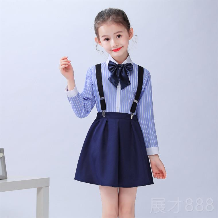 正品国出庆儿童唱演服女童朗诵表演合幼儿园园服小学生校服毕男业